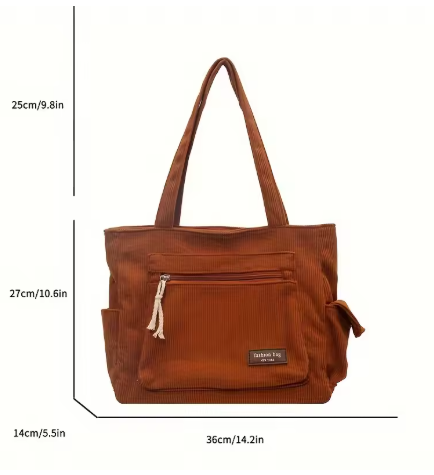 Bolso Tote de Terciopelo Suave