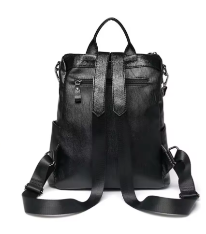 Mochila Vintage de Cuero Texturizado