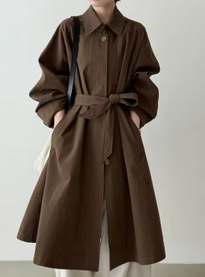 Campera Trench Casual Femenina con Cinturón