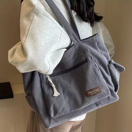 Bolso Tote de Terciopelo Suave
