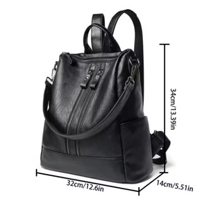 Mochila Vintage de Cuero Texturizado