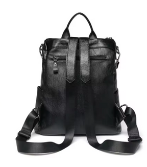 Mochila Vintage de Cuero Texturizado