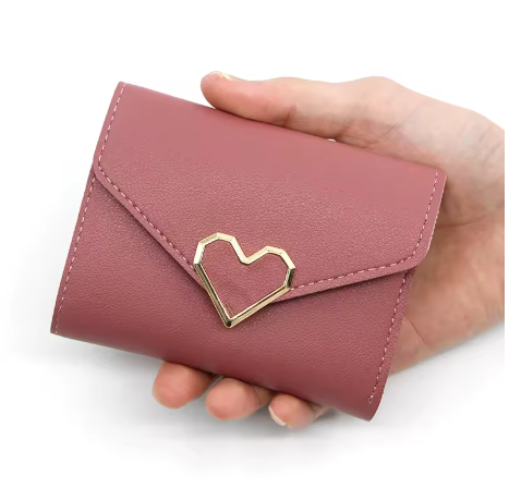 Cartera Femenina con Diseño de Corazón
